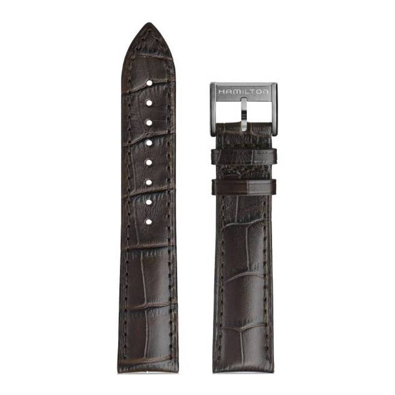 Watch Strap Jazzmaster Brown Leather H690425106 - Hamilton