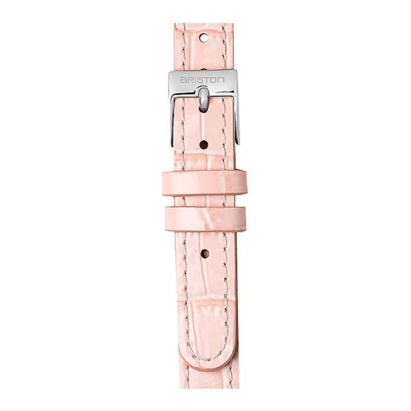 Pink Leather Strap 12 mm, Length 180 mm, Silver Buckle - Briston
