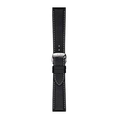 Official Tissot Black Leather Watch Strap 21 mm T852044599 - Tissot