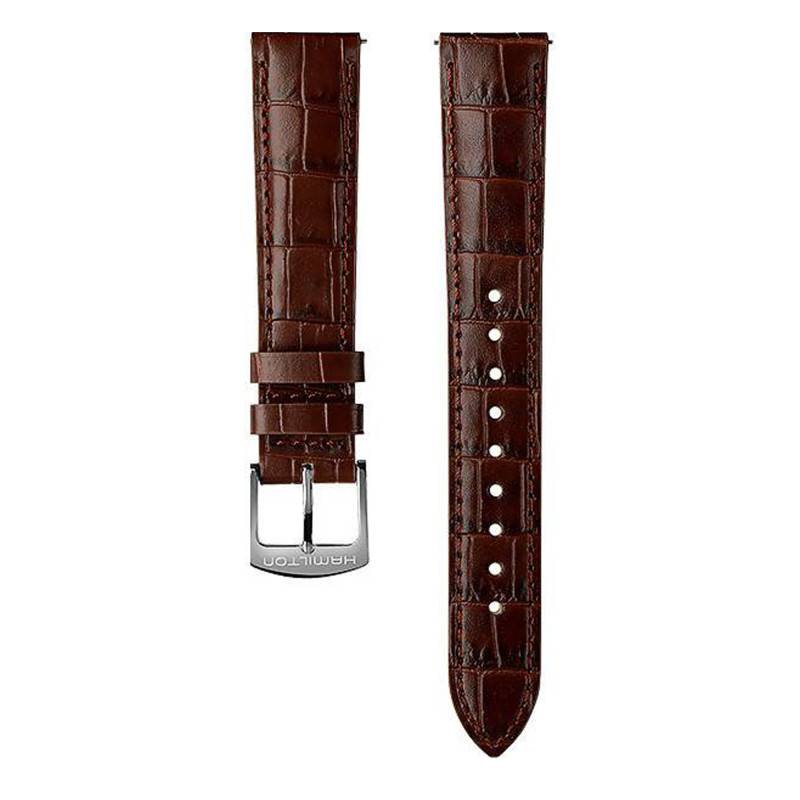 Hamilton Boulton Brown Leather Watch Strap 18mm H690134105 - Hamilton