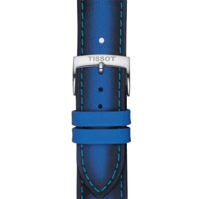 Tissot Official Blue Leather Watch Strap 20 mm T852046840 - Tissot