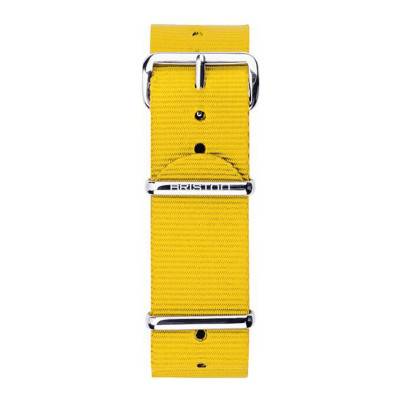 Yellow 20mm NATO Strap, 280mm Length, Steel Buckle - Briston