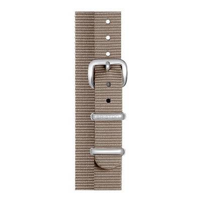 Taupe NATO Strap 12mm, Length 390mm, Steel Buckle - Briston