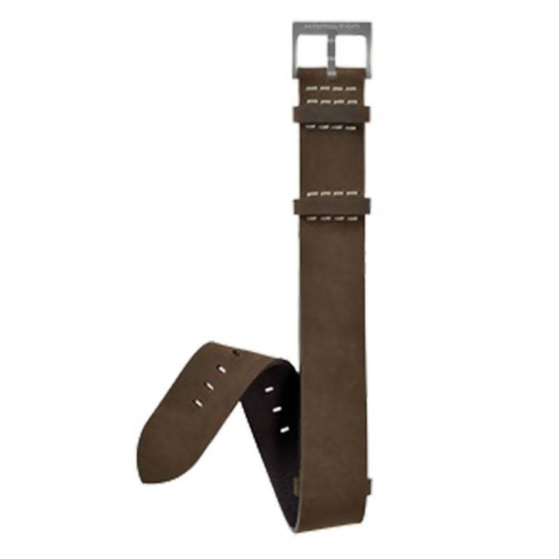 Khaki Field Brown Leather NATO 20mm Watch Strap H690694108 - Hamilton