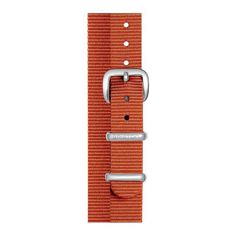 Brown NATO Strap 12mm, Length 390mm, Steel Buckle - Briston