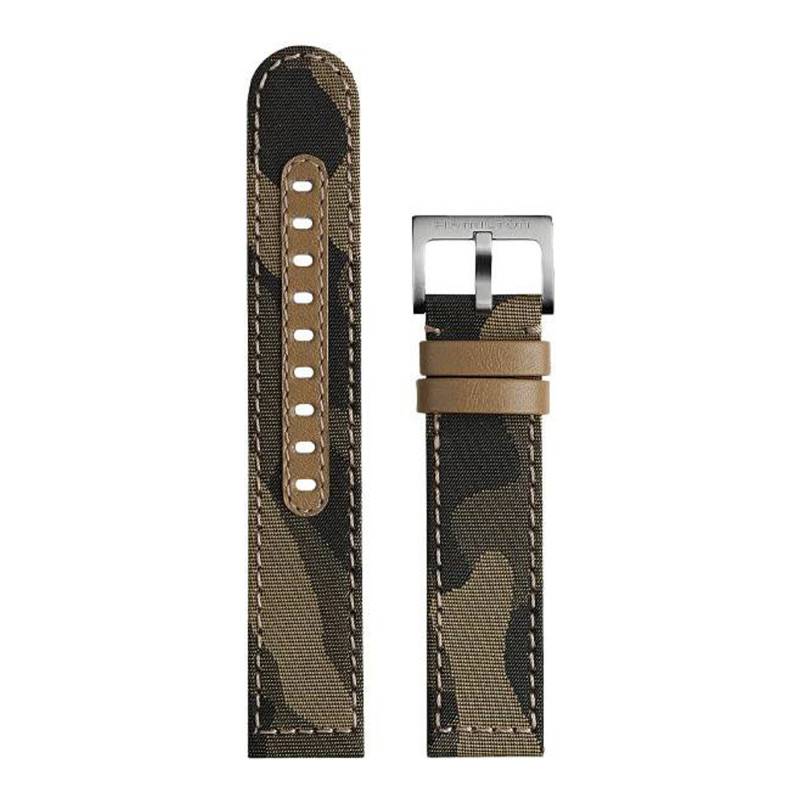 Khaki Field Beige Camouflage Textile Watch Strap H690705122 - Hamilton