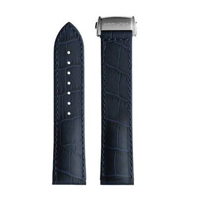 Jazzmaster Blue Leather Watch Strap H690326118 - Hamilton