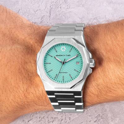 Montre MTZeta Turquoise Acier - Maison du Temps