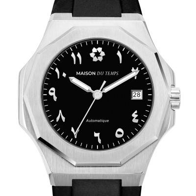 Black Arabic Black Silicone MTZeta Watch - Maison du Temps