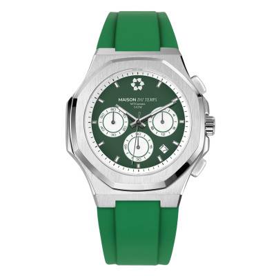 MTGamma Watch Chronograph Green Silicone Green - Maison du Temps