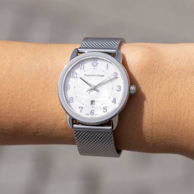 MTMu 316L Stainless Steel Mother-of-Pearl Watch - Maison du Temps