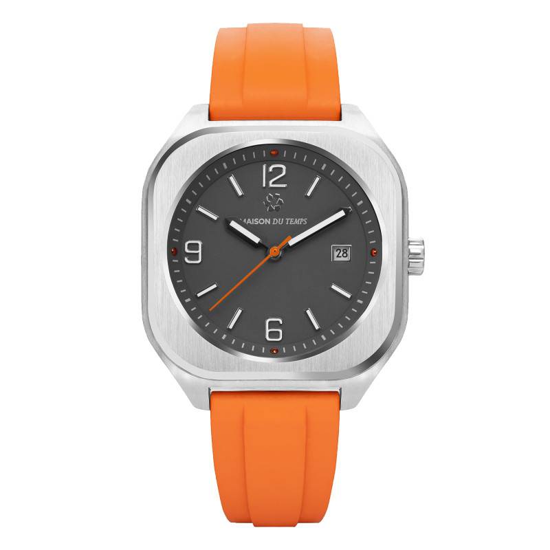 Orange MTIota Watch - Maison du Temps