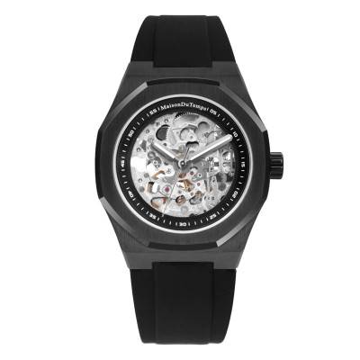 MTBeta Skeleton Black Edition Silicone Watch - Maison du Temps