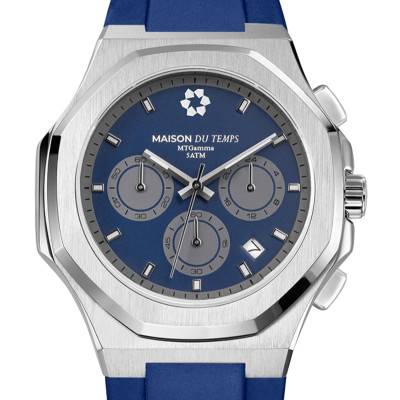 Blue Silicone MTGamma Chronograph Watch - Maison du Temps