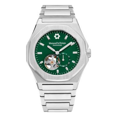 MTDelta Open Heart Steel Watch - Maison du Temps