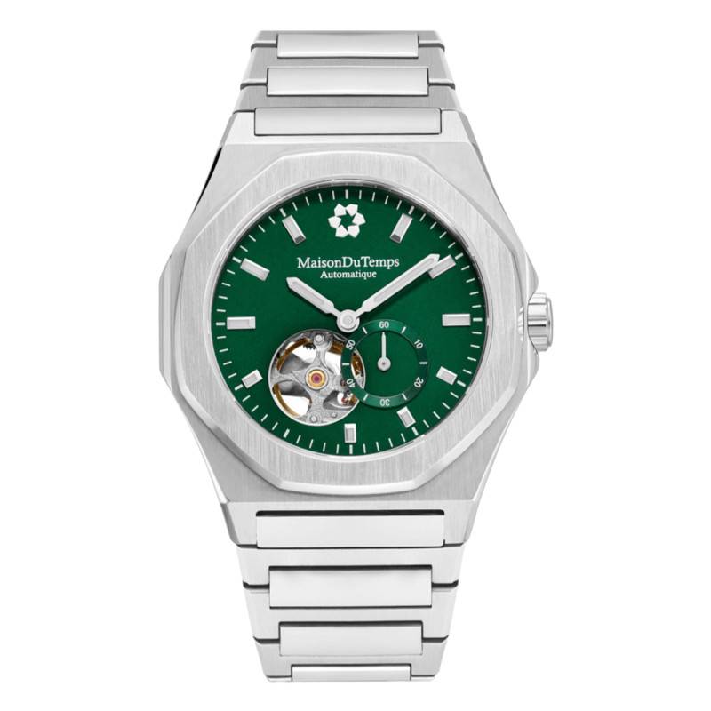 MTDelta Open Heart Steel Watch - Maison du Temps