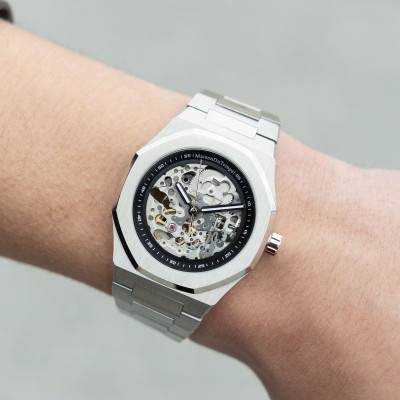 Steel MTBeta Skeleton Miyota Watch - Maison du Temps
