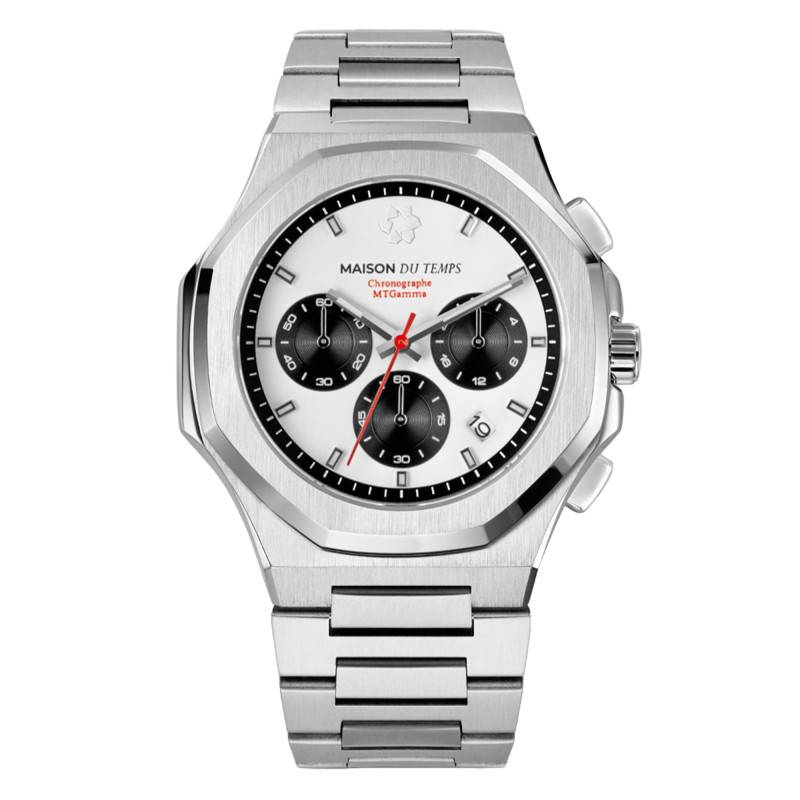 White MTGamma Chronograph Watch - Maison du Temps