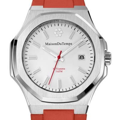Montre MTGamma Blanc / Rouge - Maison du Temps