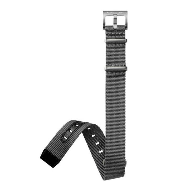 Grey NATO Khaki Aviation Watch Strap H690764105 - Hamilton