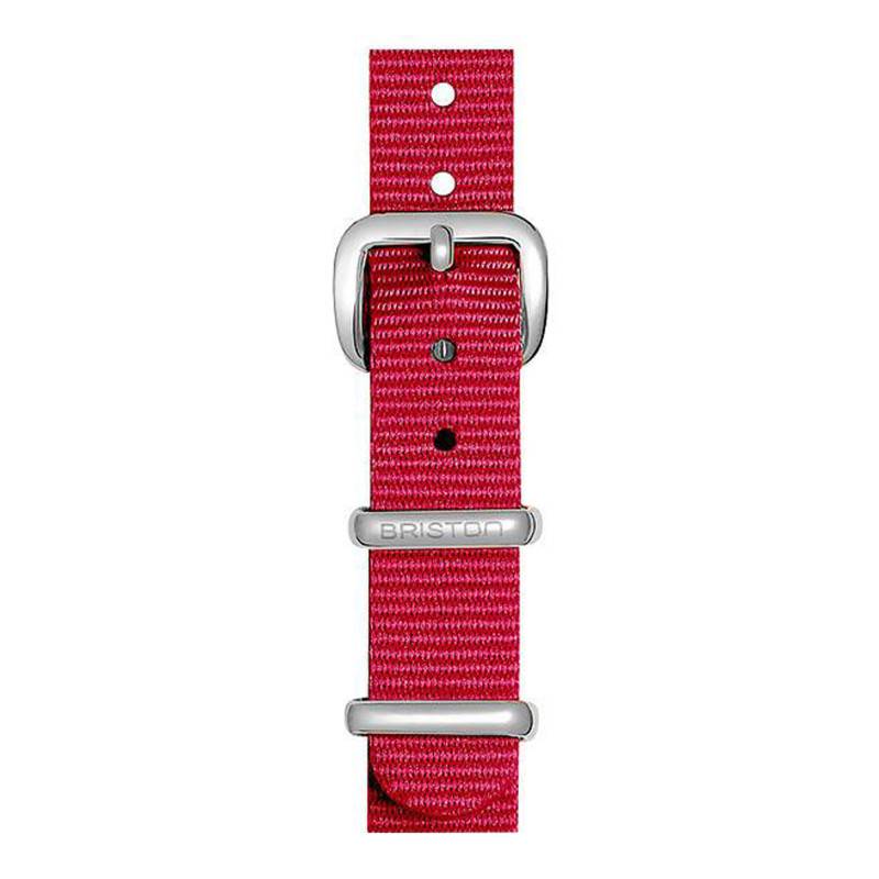 Raspberry NATO Strap 12mm, Length 230mm, Steel Buckle - Briston
