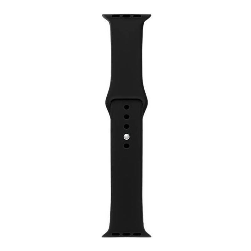 Black Silicone Apple Watch A-Adapt Watch Strap 8904201 - Bracelet Rochet