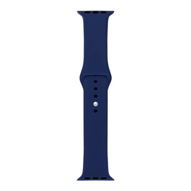 Navy Blue Silicone Apple Watch A-Adapt Watch Strap 8904206 - Bracelet Rochet