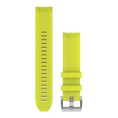 Bracelet de montre Quickfit Silicone Jaune 010-12738-16 - Garmin Marq