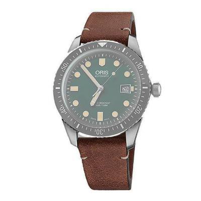 Bracelet cuir Marron 07 5 21 45 - Oris
