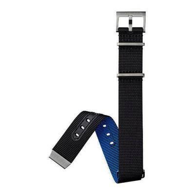 Bracelet de Montre Khaki Navy Nato Noir Bleu 20mm H694823101 - Hamilton