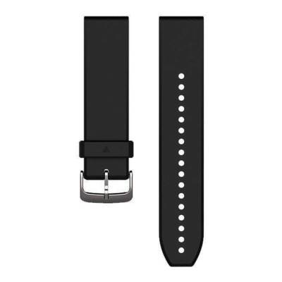 Bracelet QuickFit Silicone noir/argent 22mm 010-12500-00 - Garmin