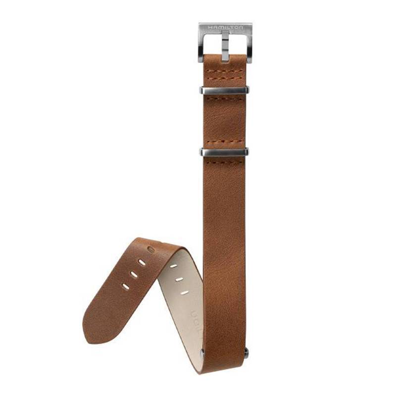 Brown Leather Khaki Aviation Watch Strap H690764104 - Hamilton