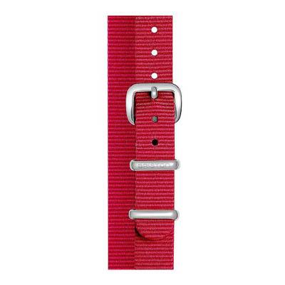 Raspberry NATO Strap 12mm, Length 390mm, Steel Buckle - Briston