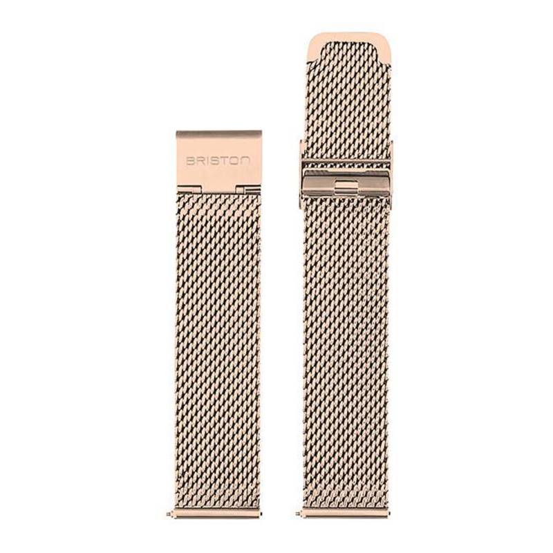 Rose Gold Milanese Mesh Watch Strap mb20.pvdrg.st 20mm - Briston