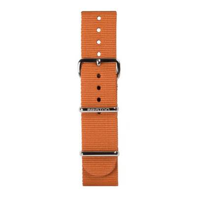 Bracelet Nato 20 mm Marron, Longueur 245 mm, boucle acier - Briston