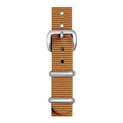 Bracelet Nato 12mm Moutarde, Longueur 230mm, boucle acier - Briston