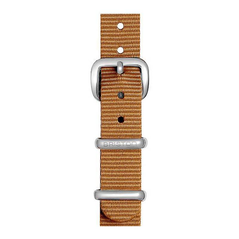 Mustard NATO Strap 12mm, Length 230mm, Steel Buckle - Briston