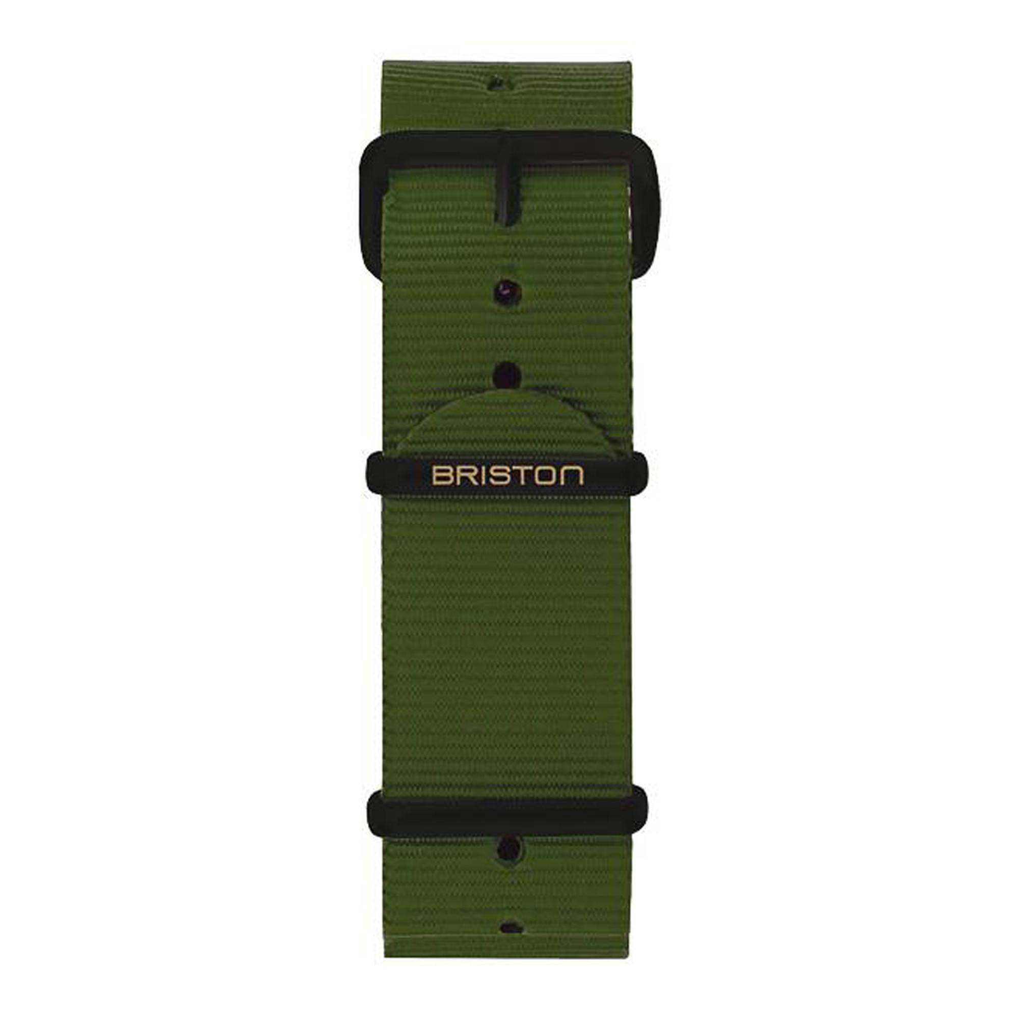 Cinturino Orologio 20mm Giallo Con Cuciture Verdi - Marca RVC, Nuovo Con Etichette