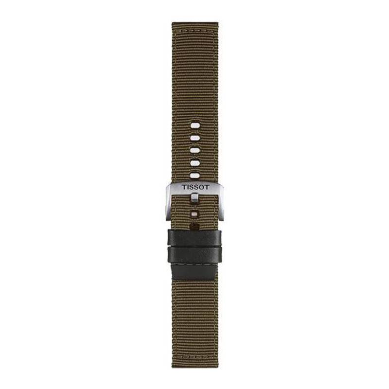 Official Tissot Khaki Fabric Watch Strap 22 mm T852046756 - Tissot