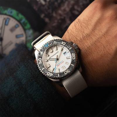 Spinnaker Tesei Forged Carbon Automatic Limited Edition White Steel Watch SP-5143-01 - Spinnaker