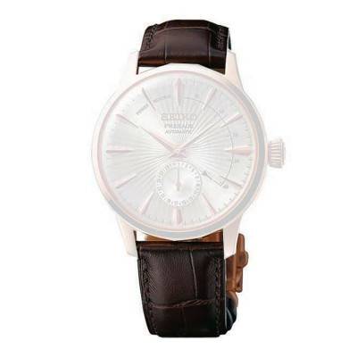 Brown Leather Watch Strap 20mm L0HE013P0 - Seiko