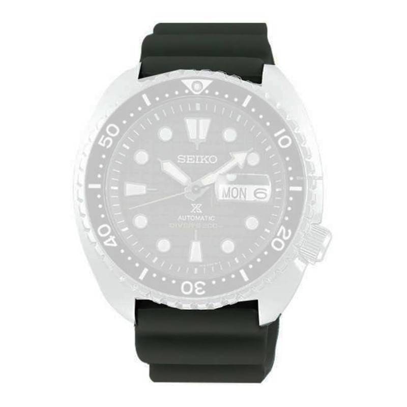 Khaki Green Silicone 22mm Watch Strap R02F019J0 - Seiko