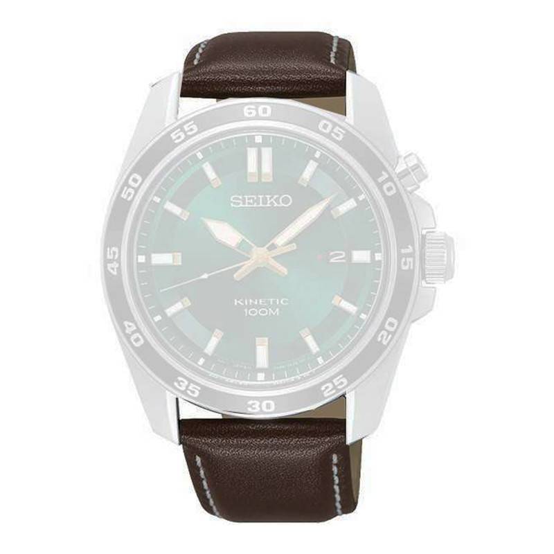 22mm Leather Watch Strap L00F01DJ0 - Seiko
