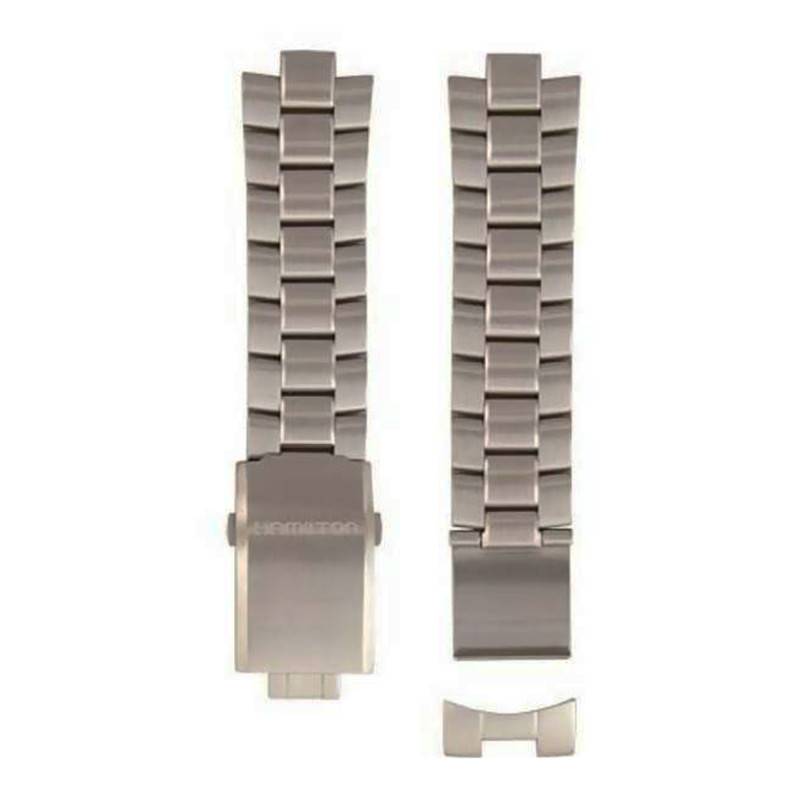 Khaki Steel 22mm Watch Strap H695766100 - Hamilton