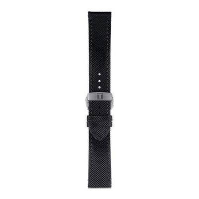 Official Tissot Black Fabric Watch Strap 21 mm T852043157 - Tissot