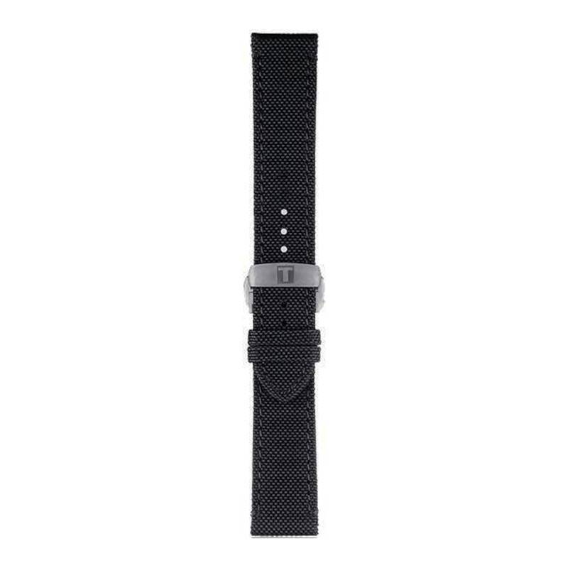 Official Tissot Black Fabric Watch Strap 21 mm T852043157 - Tissot
