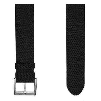Black Perlon Watch Strap 20 mm - March LAB