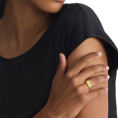 Golden Steel Timeless Ring Trio - Calvin Klein