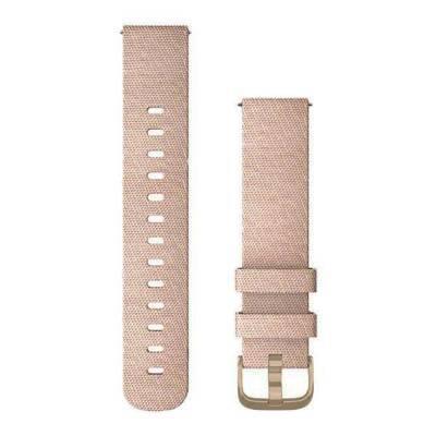 Bracelet de montre Quick Release Nylon Rose Pâle boucle Or 010-12924-12 - Garmin