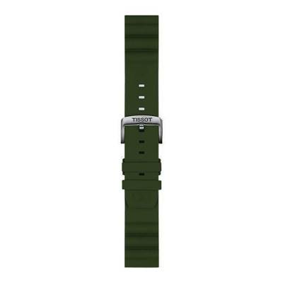 Bracelet de montre Officiel Tissot Silicone Kaki 22 mm T852047177 - Tissot